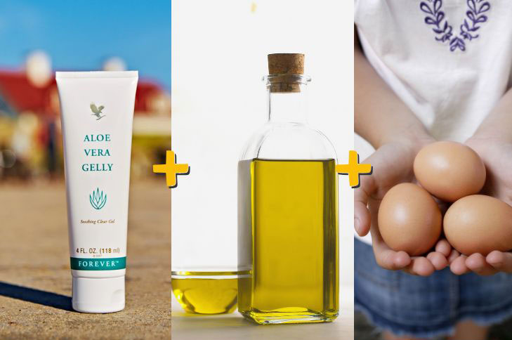 Masque capillaire au gel d’aloe vera et aux oeufs