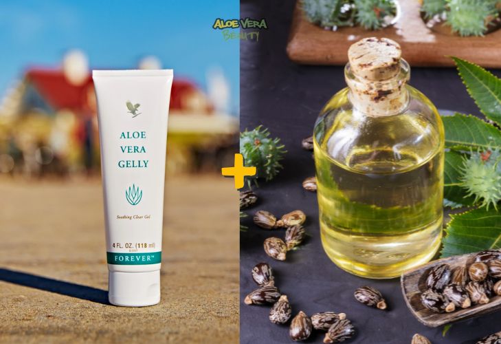 Traitement pré-shampoing au gel d’aloe vera et à l’huile de ricin