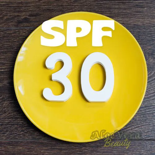 écran solaire aloès : protection minérale spf 30 pour une peau éclatante