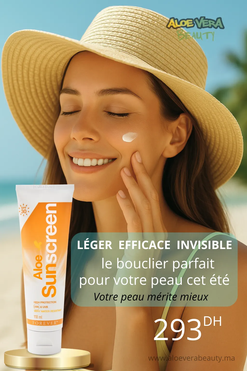 Forever Aloe Sunscreen   le bouclier parfait pour votre peau cet été